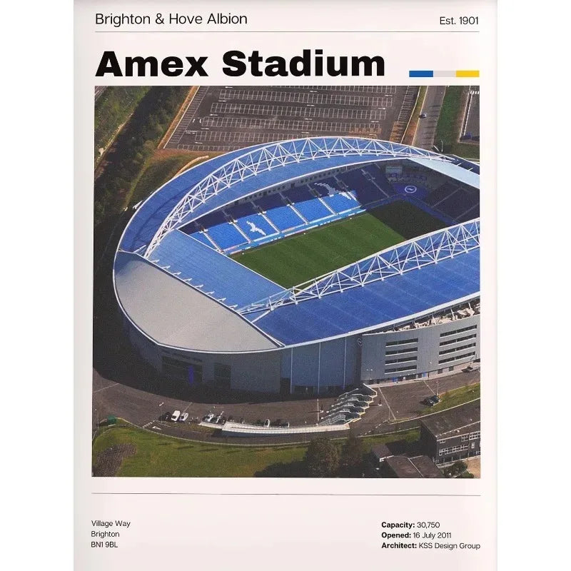 Premier League Stadion Poster