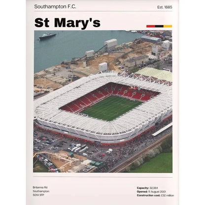 Premier League Stadion Poster