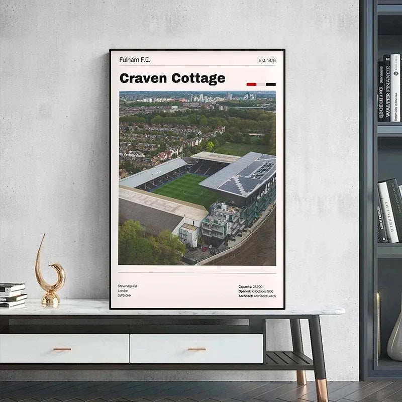 Premier League Stadion Poster