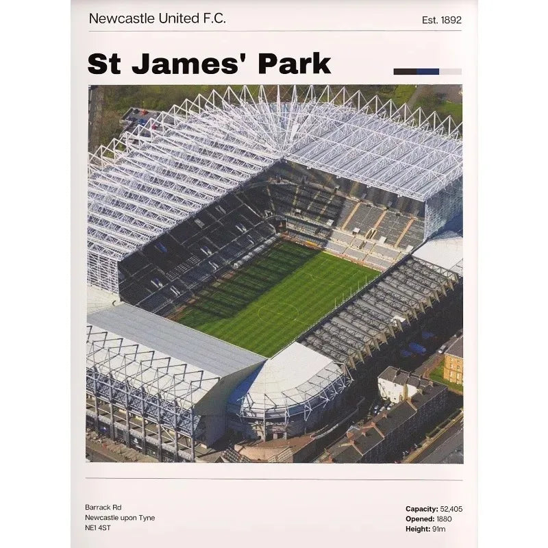 Premier League Stadion Poster
