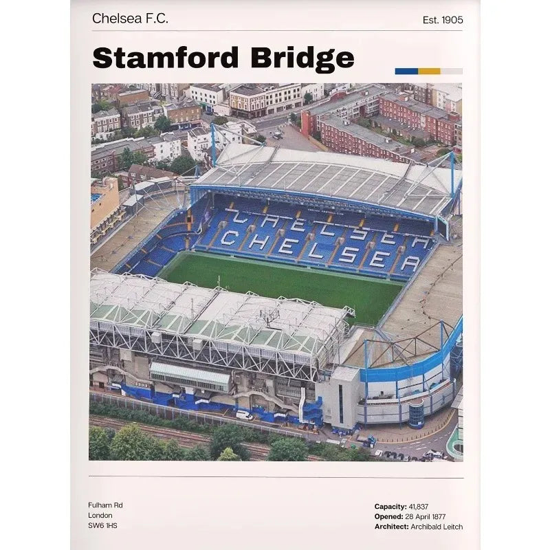 Premier League Stadion Poster