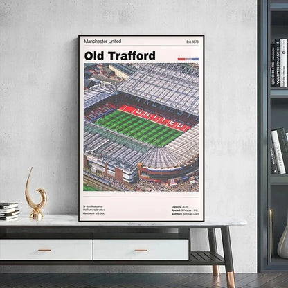 Premier League Stadion Poster